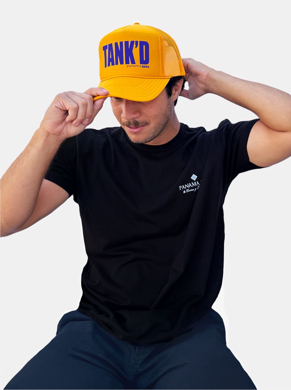 Tank'd Trucker Hat - Gold/Purple