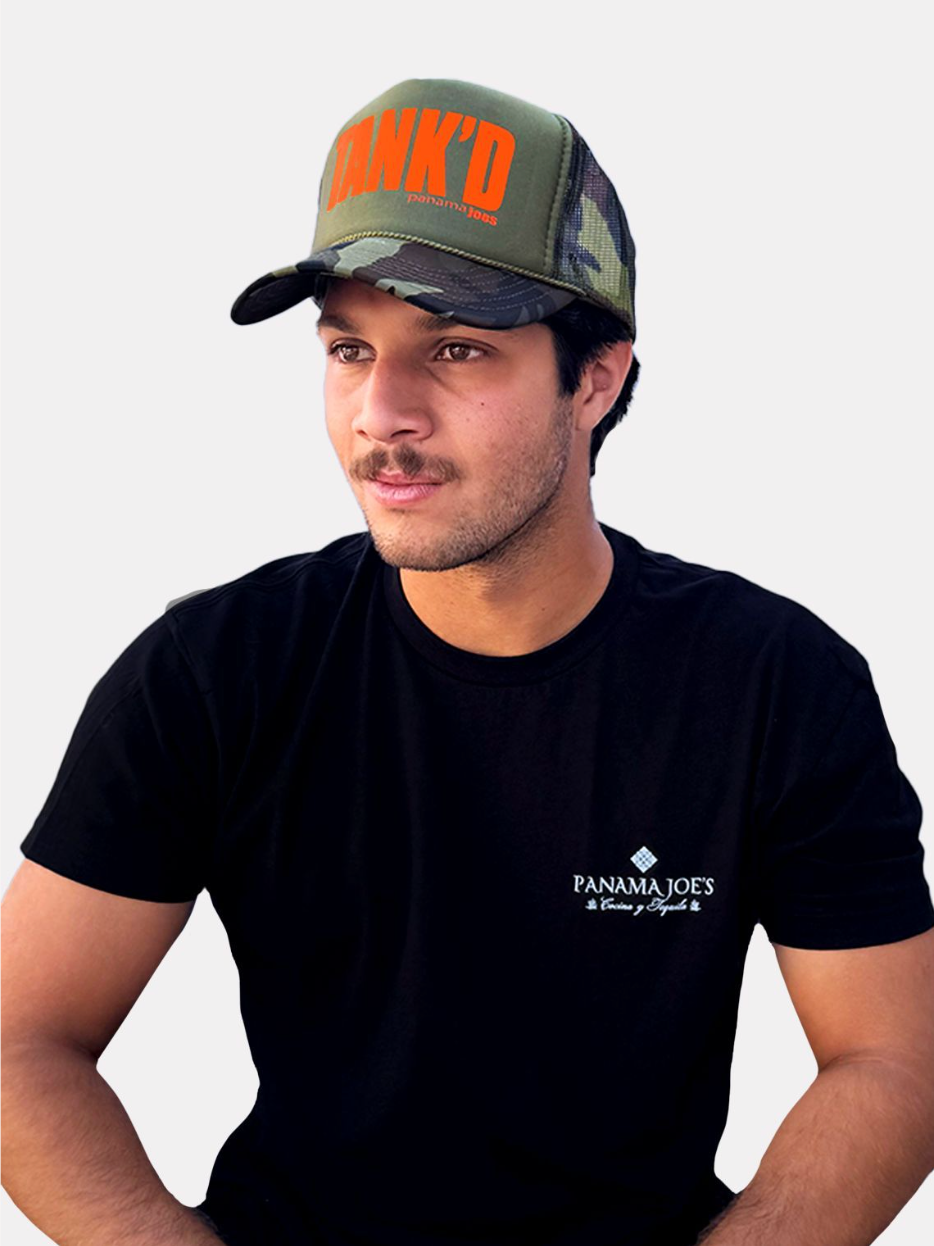 Tank'd Trucker Hat - Camo/Orange