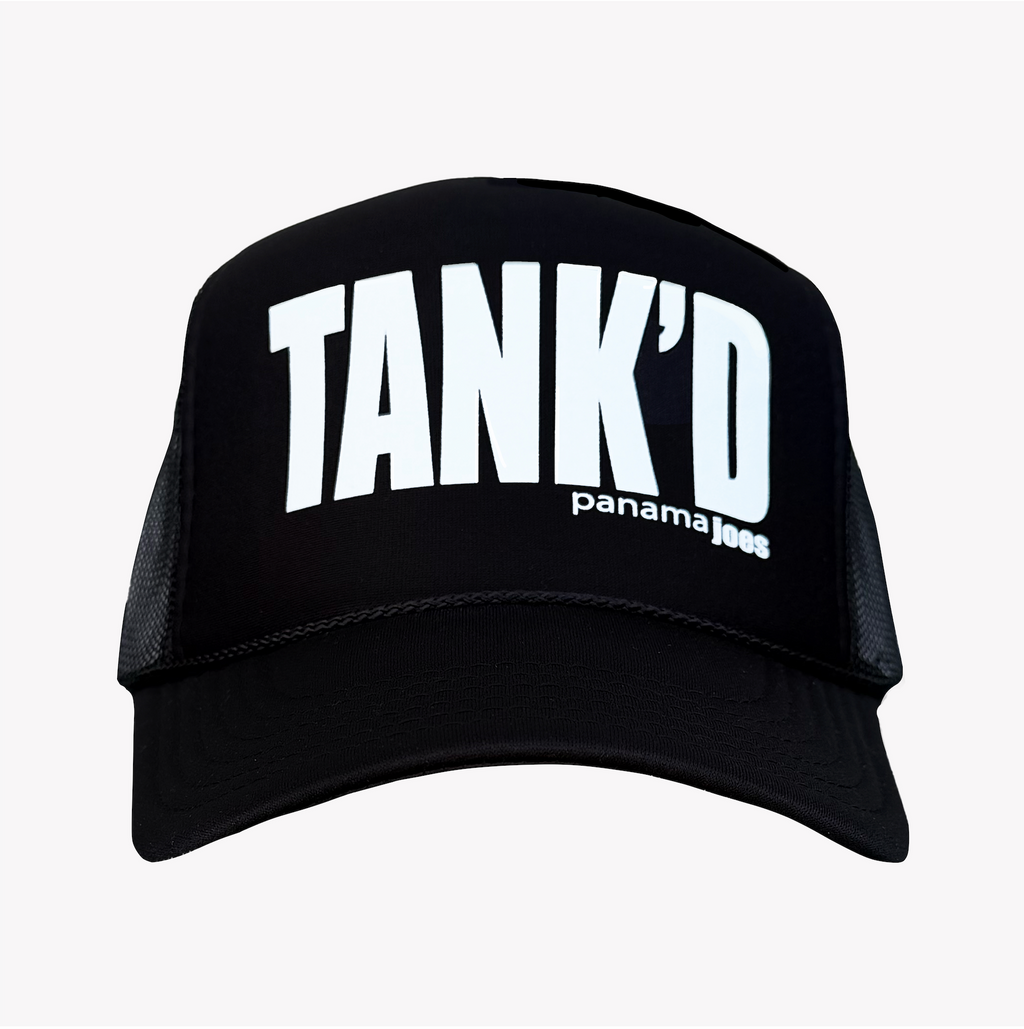 Tank'd Trucker Hat - Black/White