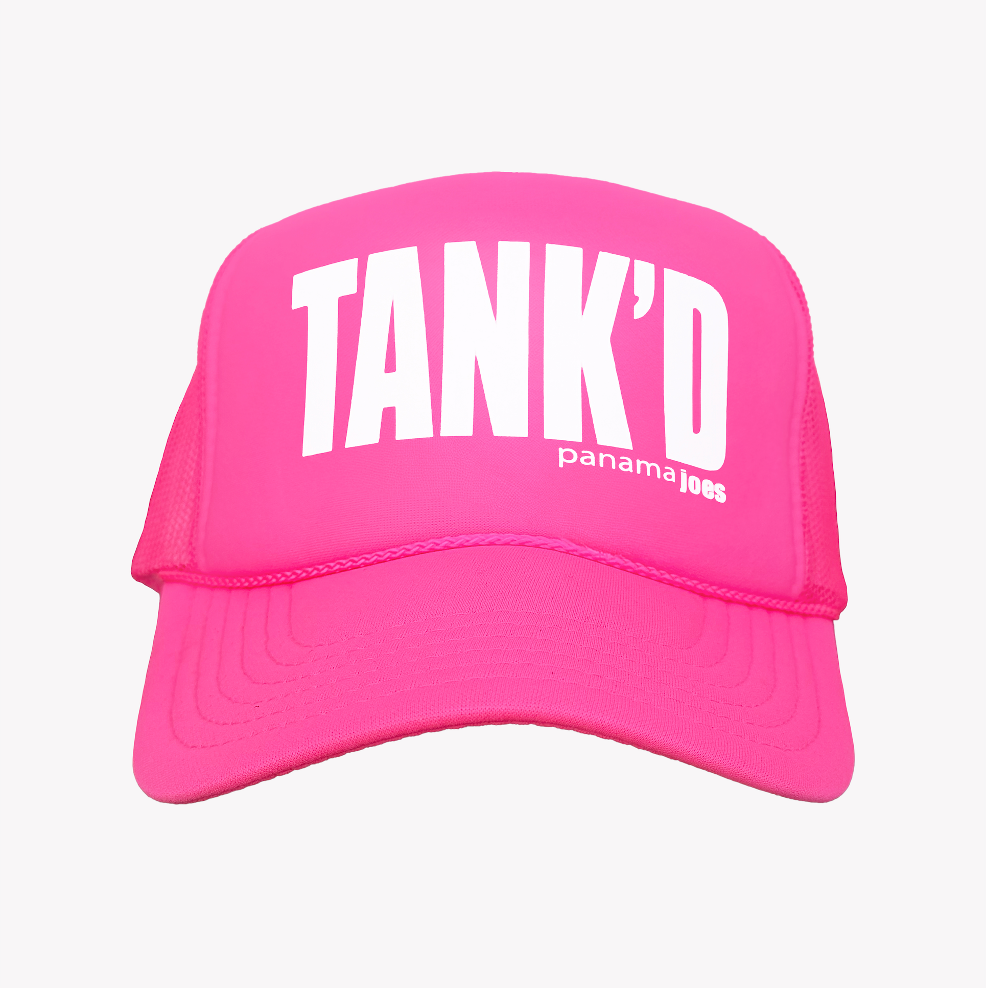 Tank'd Trucker Hat - Pink/White